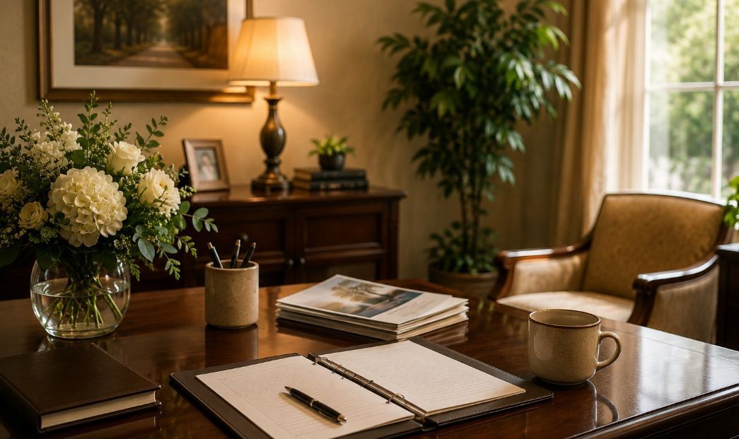 Comfortable funeral planning office at funeral Home Dallastown, PA