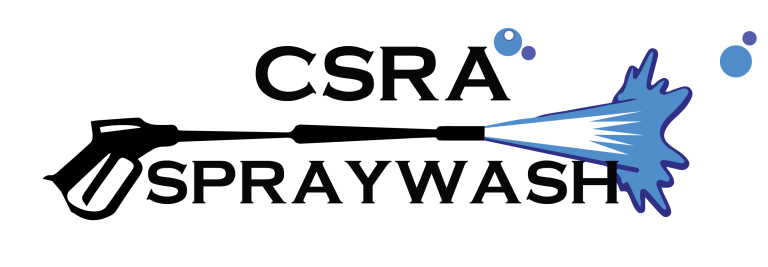 A logo for a company called csra spray wash