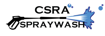 A logo for a company called csra spray wash