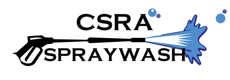 A logo for a company called csra spray wash