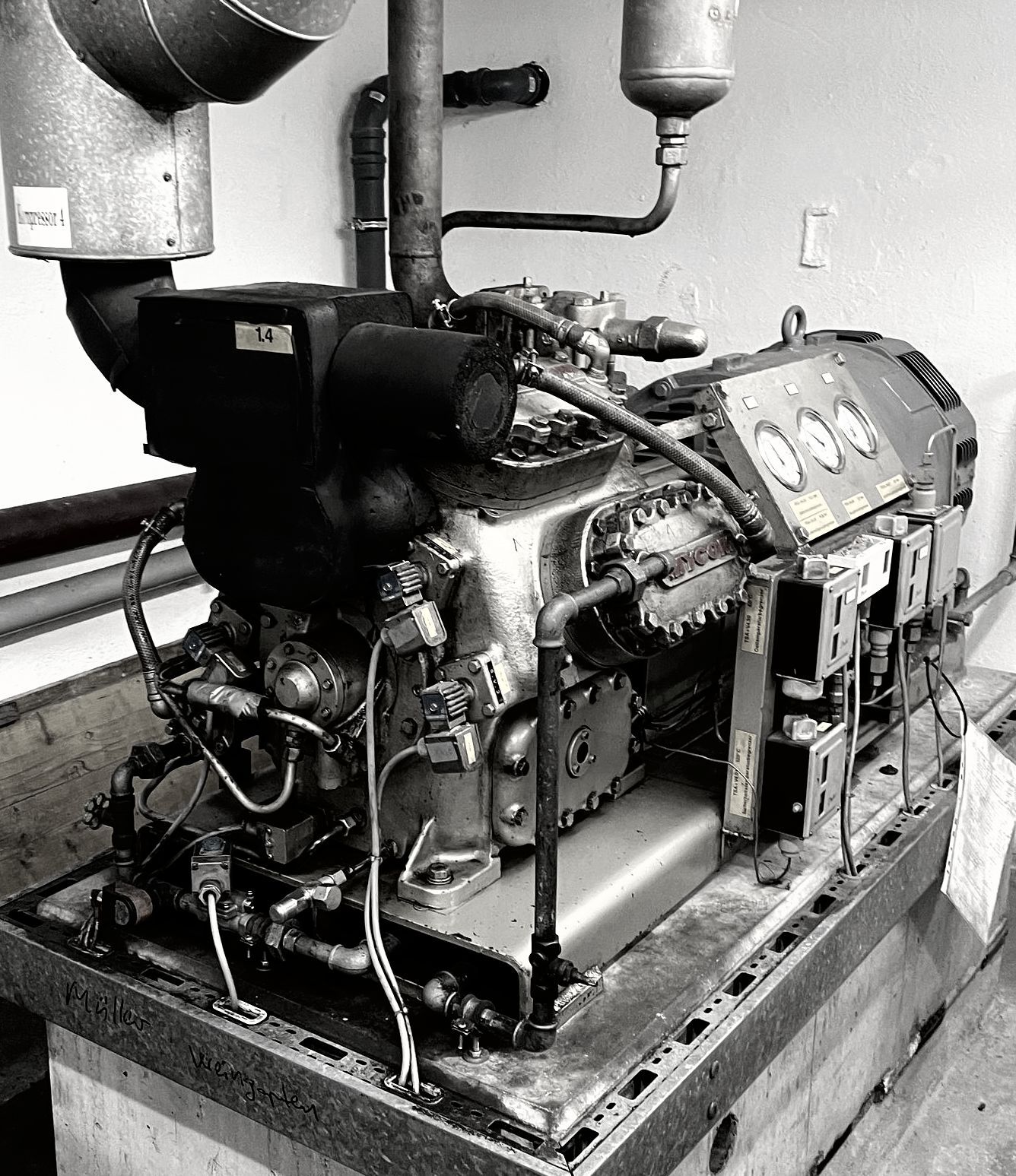 Kolbenverdichter einer Brauereikälteanlage