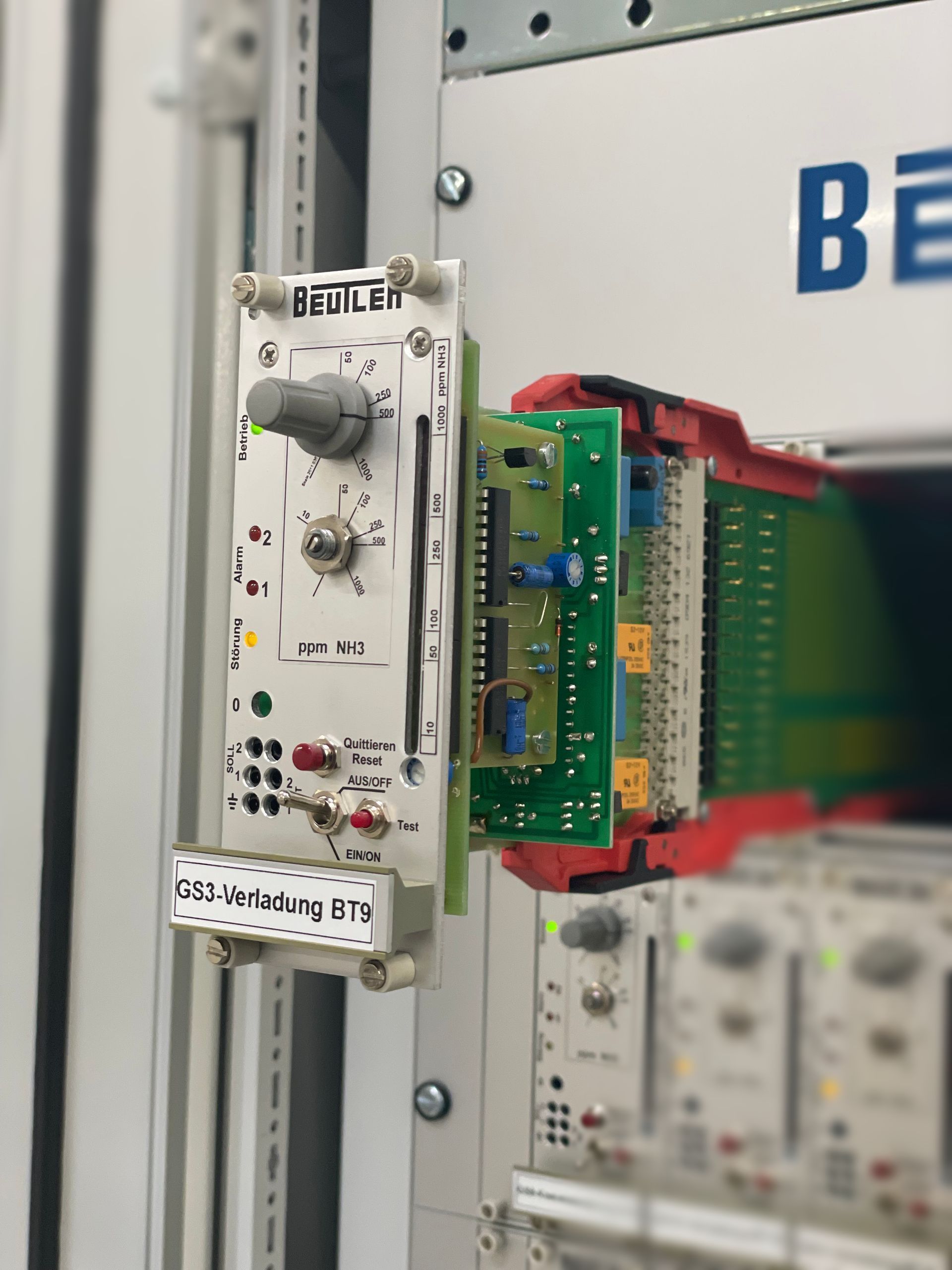 Überprüfung an Gaswarnanlage