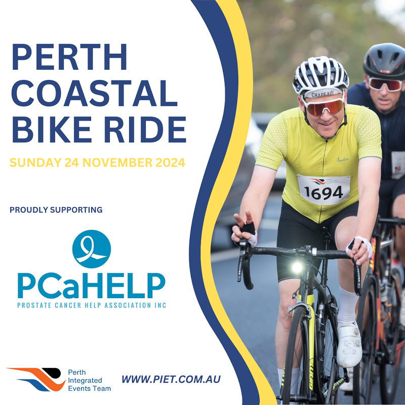 Perth Coastal Bike Ride supporting prostate cancer awareness