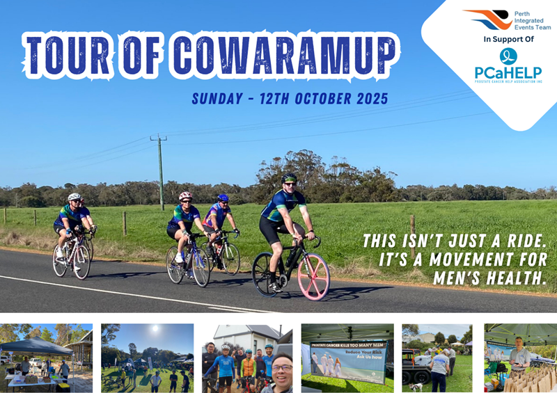 Tour de Cowaramup 2025 fundraising for prostate cancer