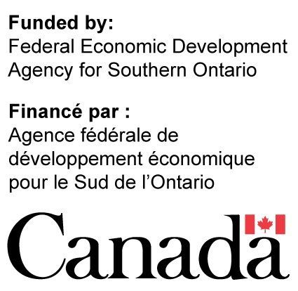 the logo for the federal economic development agency for southern ontario