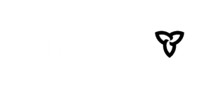 Ontario provincial government logo: a black trillium.