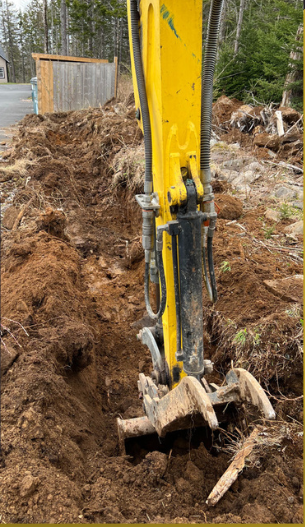 Mini Excavator at work