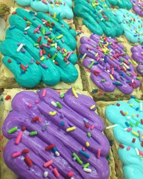 blue and purple blondies