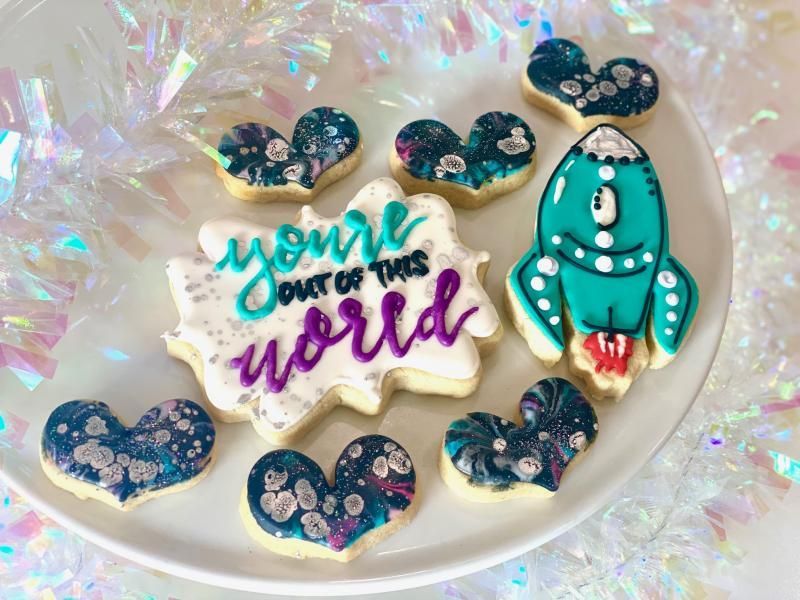 you're out of this world space cookies