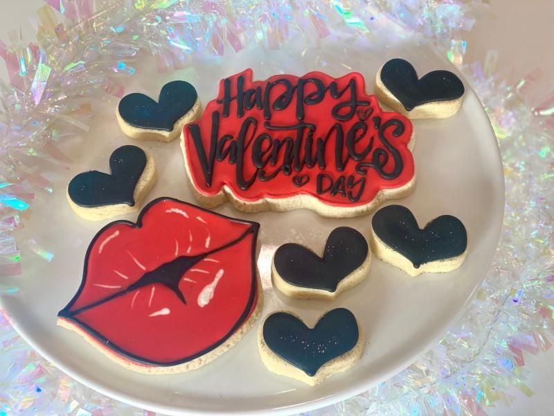 classic happy valentine's day cookies