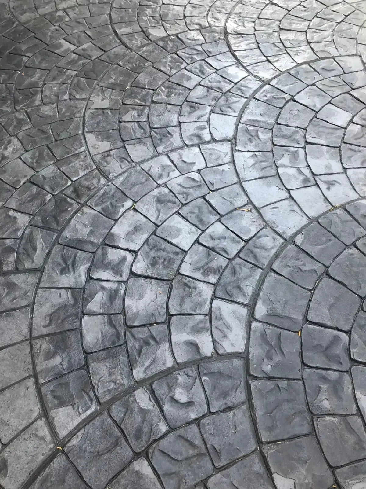 stamped concrete driveway