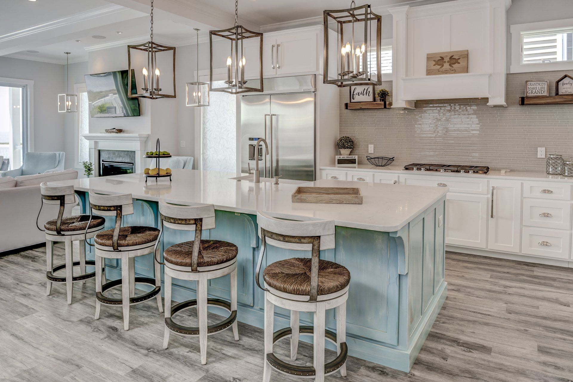 Luxurious kitchen with wood cabinets | Bay to Beach Builders | Greenwood, DE 19950