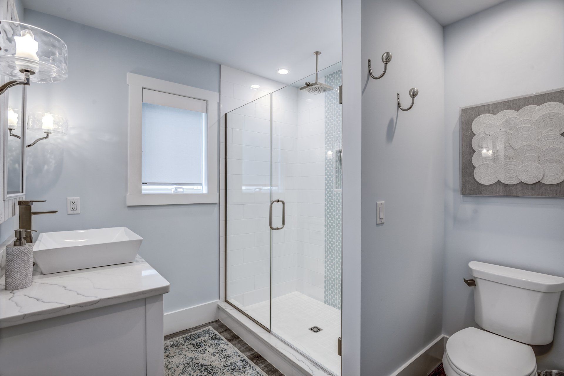 Bathroom with walk in shower | bathrooms | Bay to Beach Builders | Greenwood, DE 19950