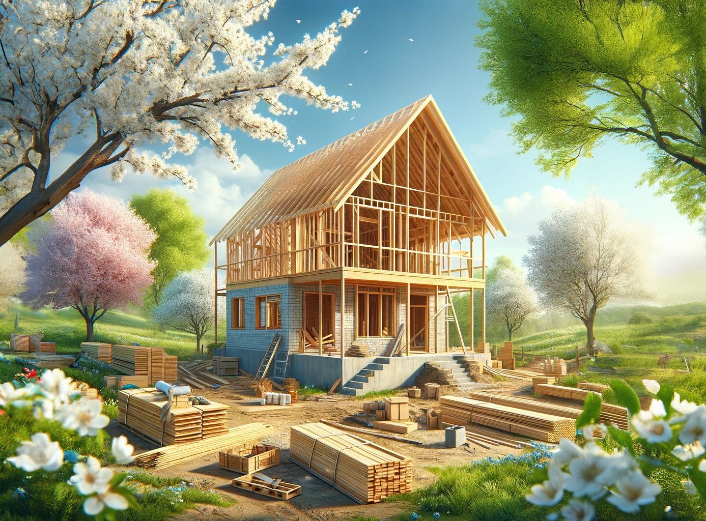 You can start your home construction project anytime, but it’s wise to do it in the spring. 