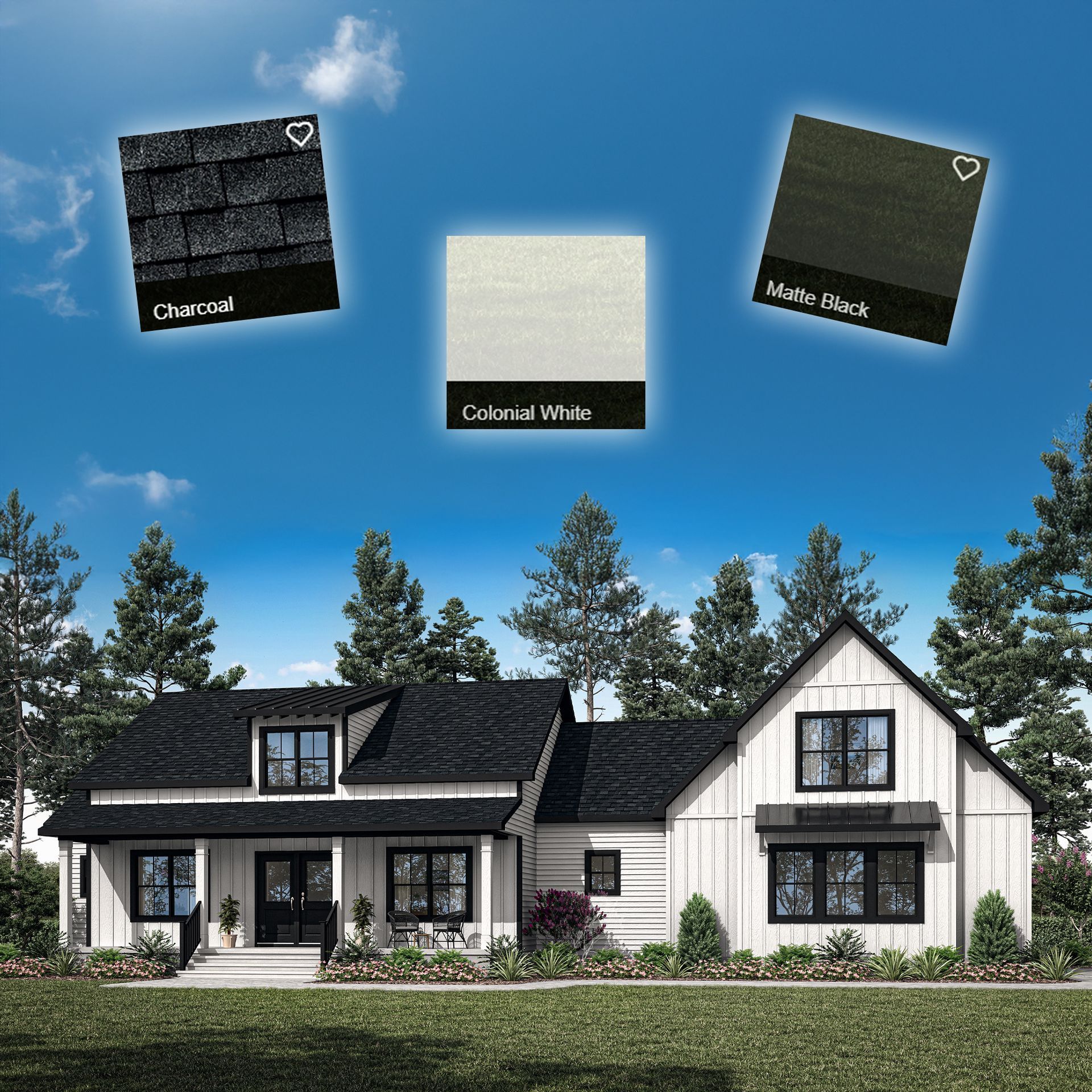 Visualizer images of home exteriors | Bay to Beach Builders | Greenwood, DE 19950