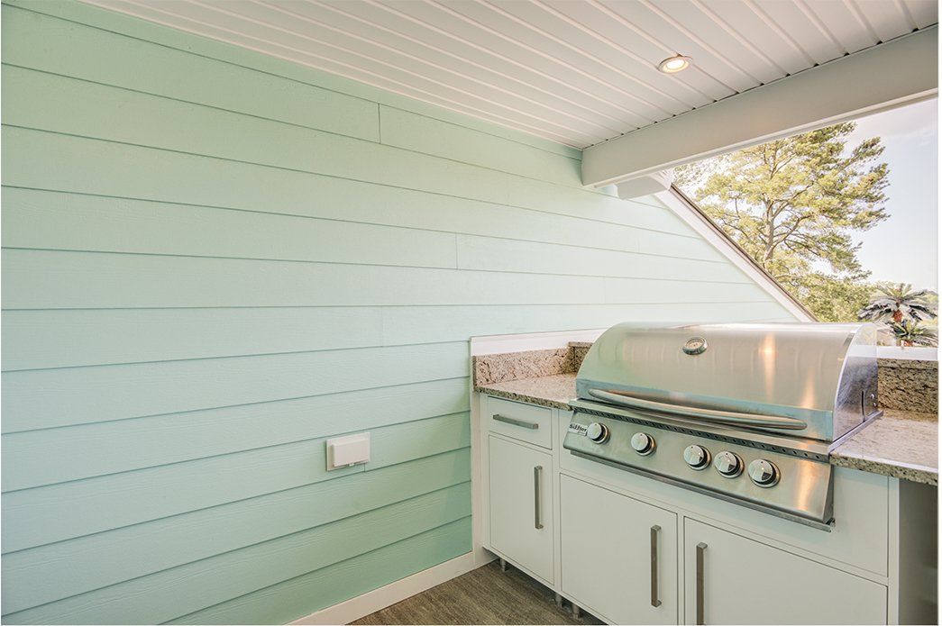 Outdoor area with grill | Exteriors | Bay to Beach Builders | Greenwood, DE 19950