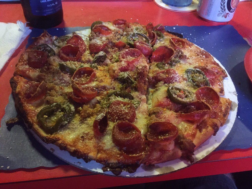 Pepperoni Sausage Pizza — Columbus, OH — Plank's Cafe & Pizzeria