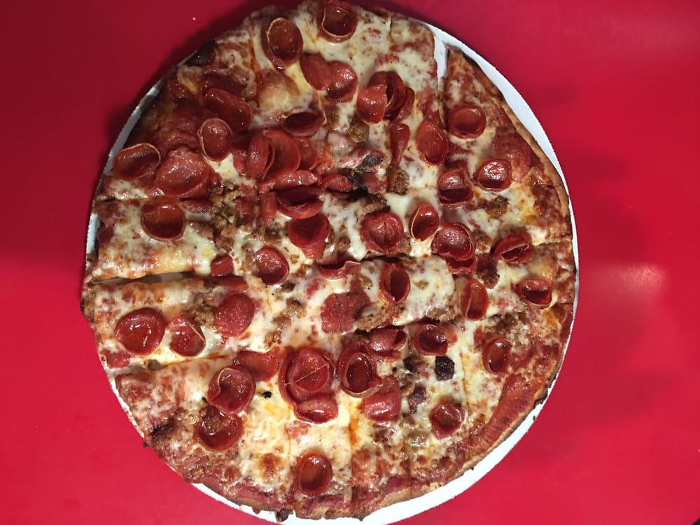 Cooked Pepperoni Pizza — Columbus, OH — Plank's Cafe & Pizzeria