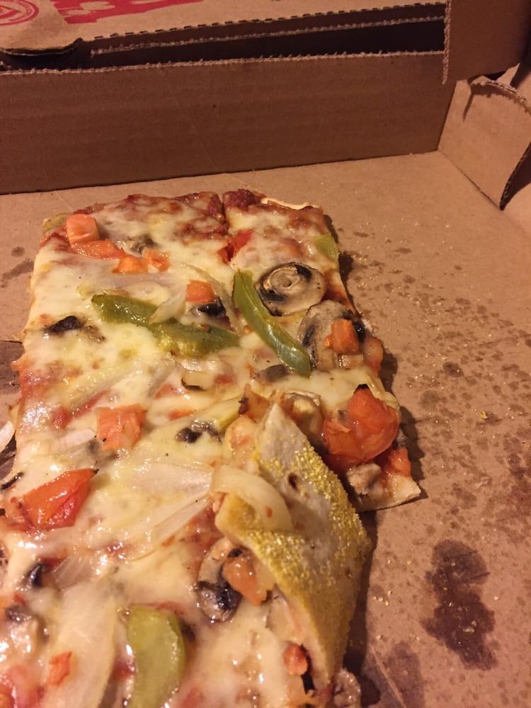 Square Cut Pizza On Box — Columbus, OH — Plank's Cafe & Pizzeria
