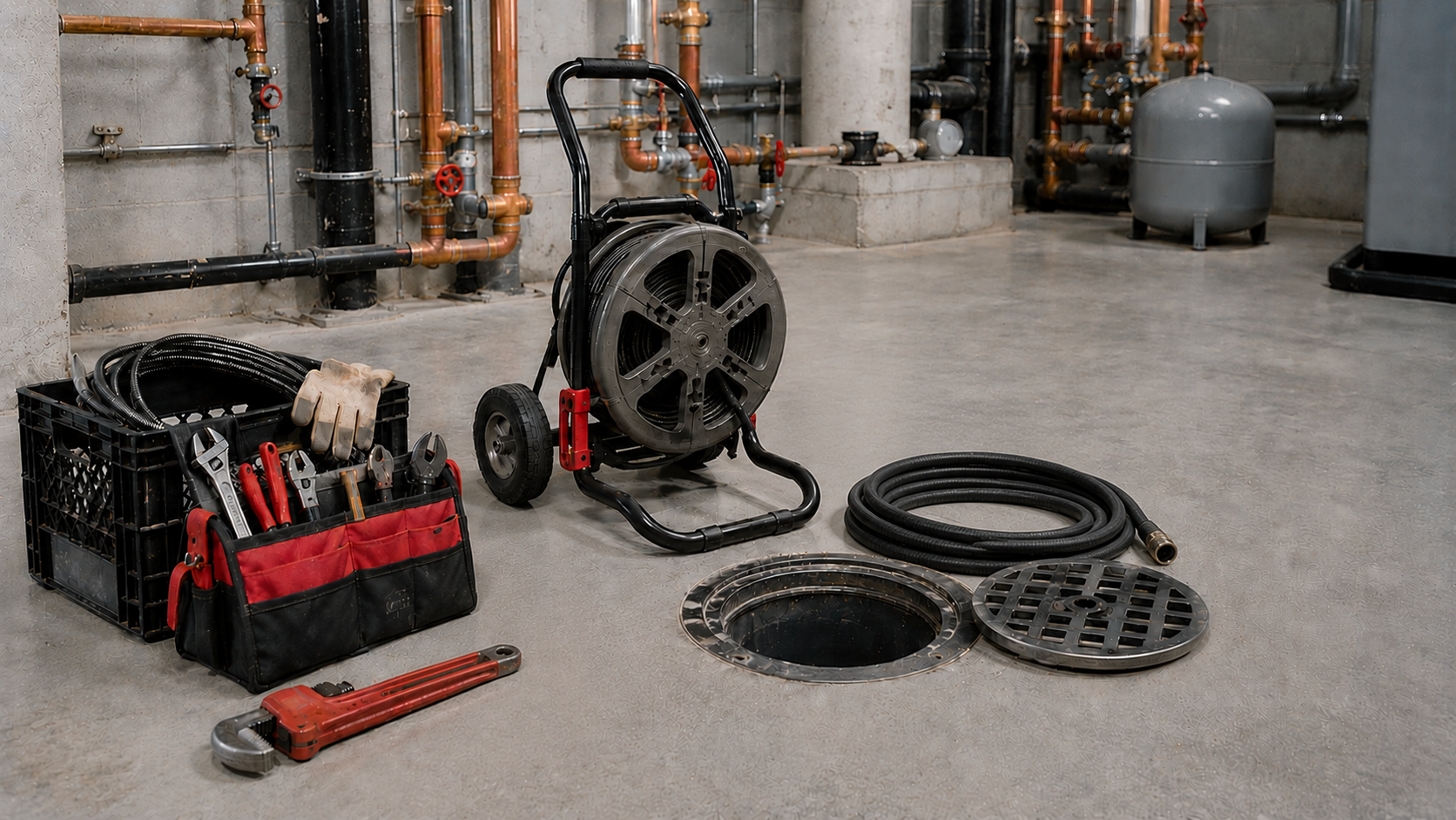 drain cleaning kit for clogged drain