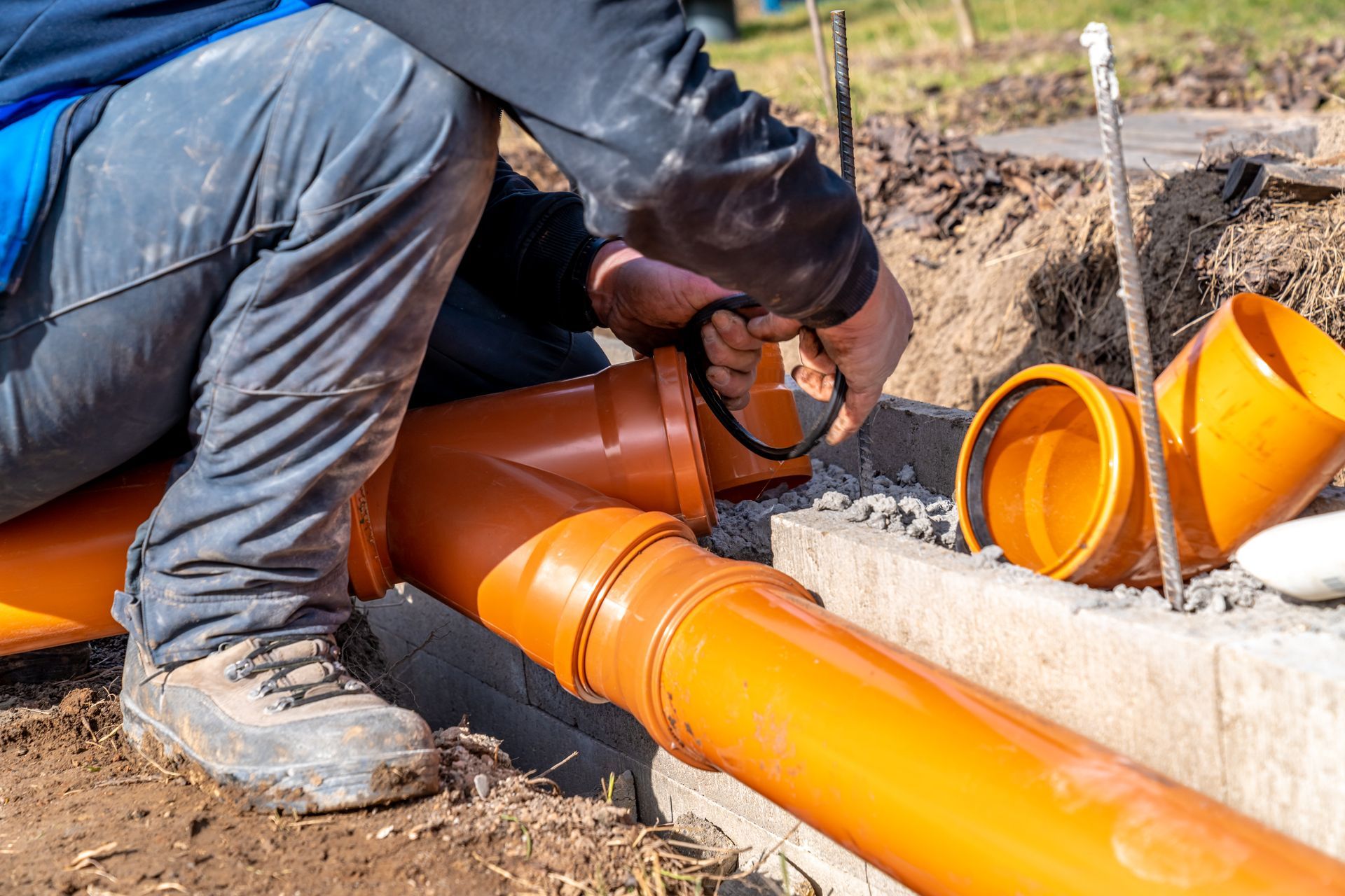 installing a new commercial sewer line