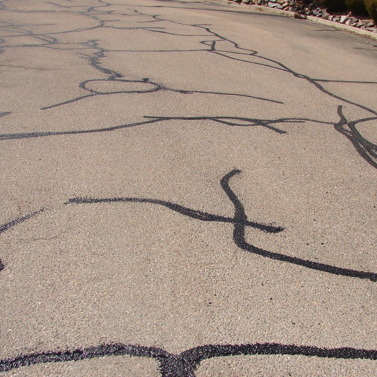 Sealed Cracks in Asphalt — Wheat Ridge, CO — 5280 Asphalt Paving Contractors