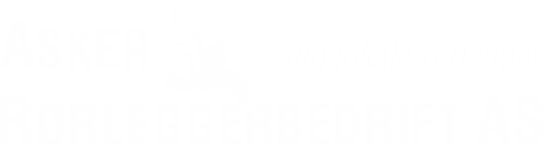 Asker Rørleggerbedrift AS logo hvit