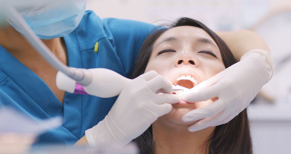 dental deep cleaning gum disease dentistry office attendant