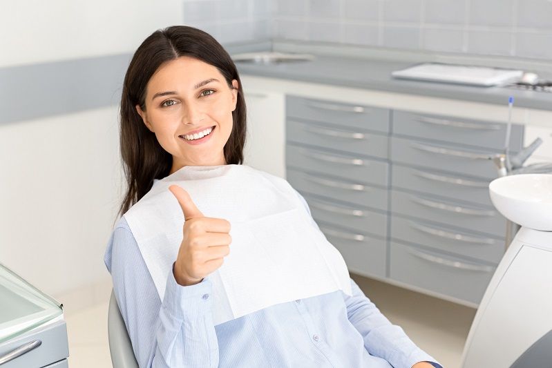 relaxation sedation dentistry benefits thumbs up