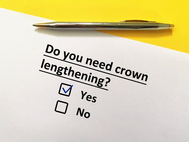 dental sedation crown lengthening procedure