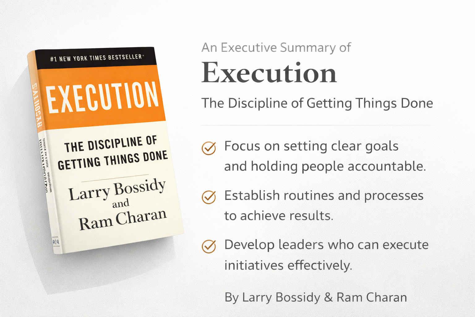Execution Book Cover and summary