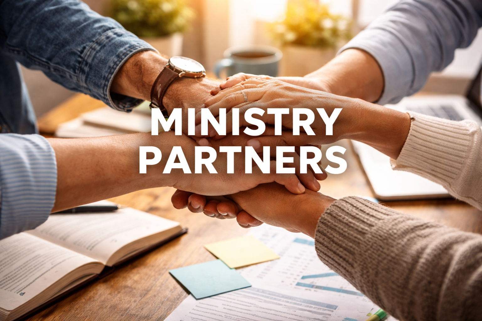 Hands joined together