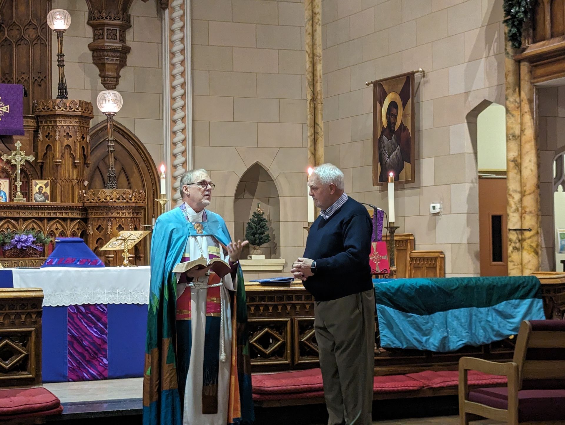 Bishop Steven Lane and Rev. Peter Peters