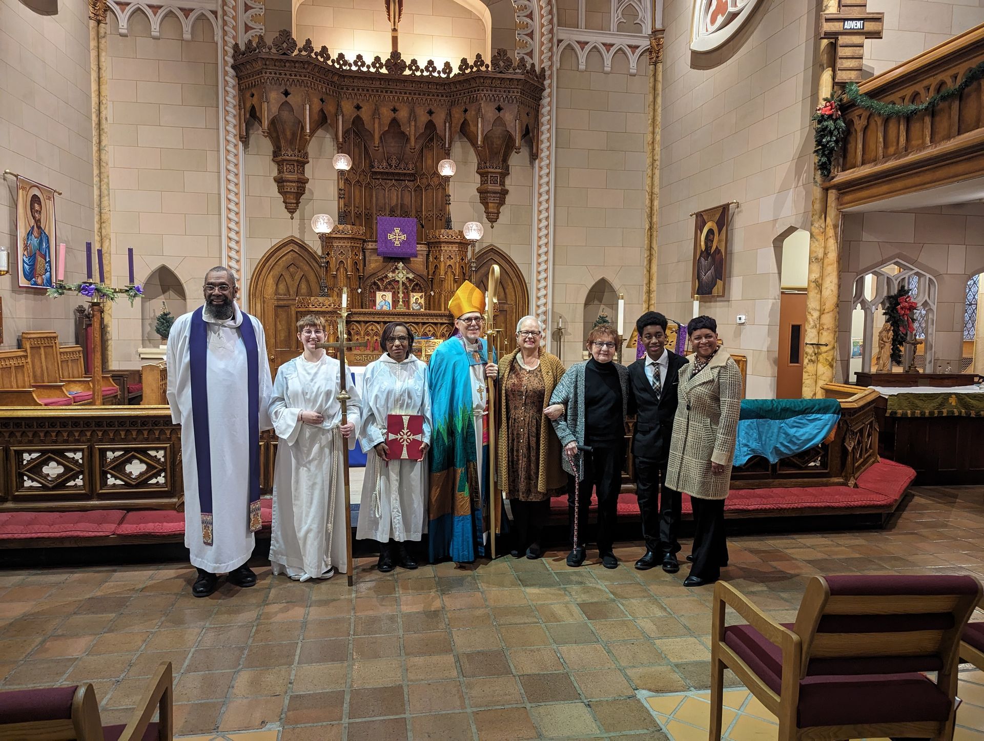 Confirmed and received by Bishop Stephen Lane with parents - 2023
