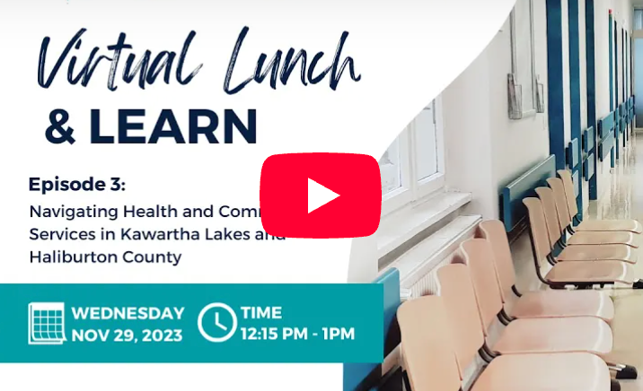 An advertisement for a virtual lunch and learn episode 3