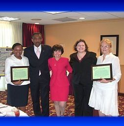 Roland Williams with Leaders Holding Certificate
