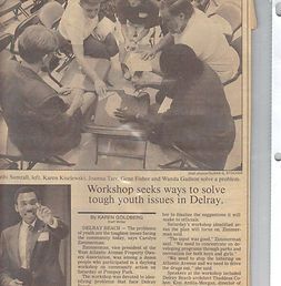 Roland Williams on a Newspaper