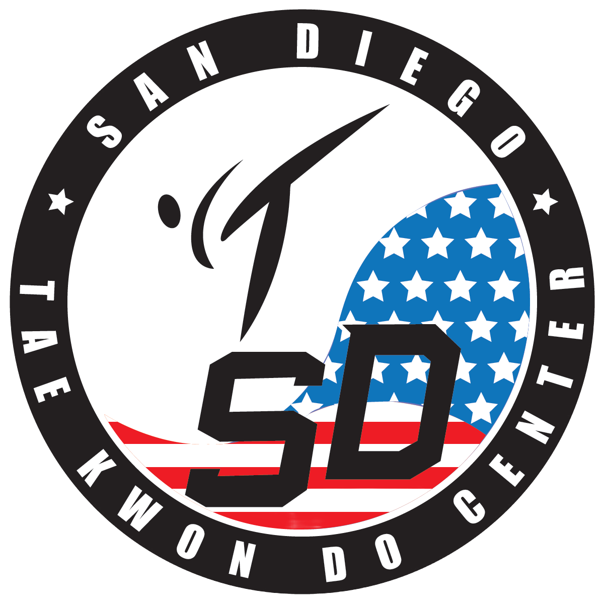The logo for the san diego tae kwon do center