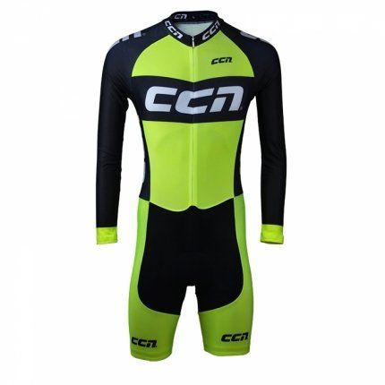 Cycling Skin Suit, Long Sleeves - Front