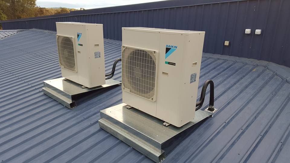 Air-conditions Installed at the Roof — Electrician in Warwick