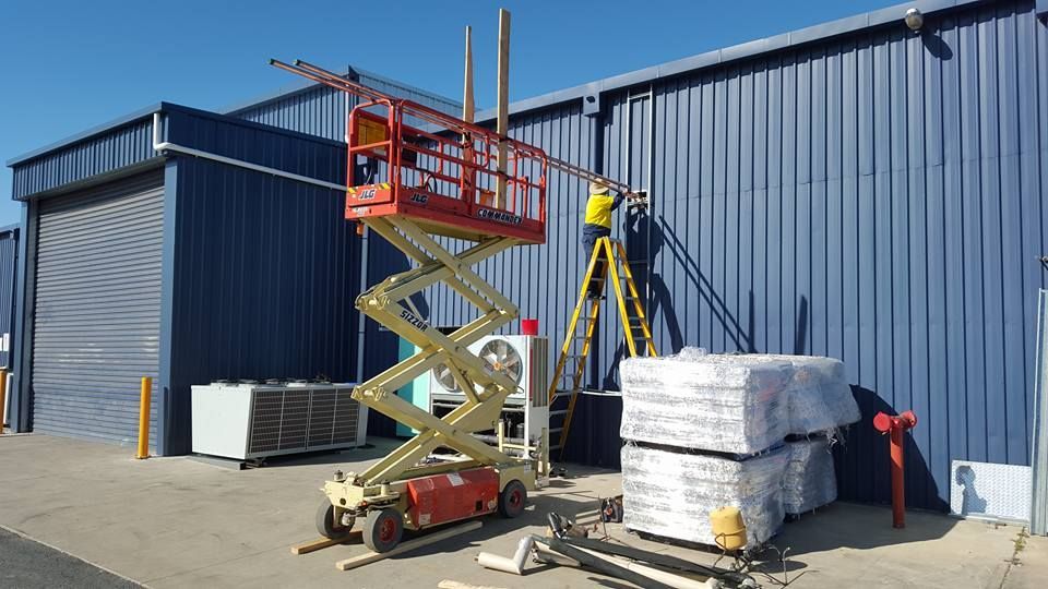 Electrician Working — Electrical Services in the Southern Downs