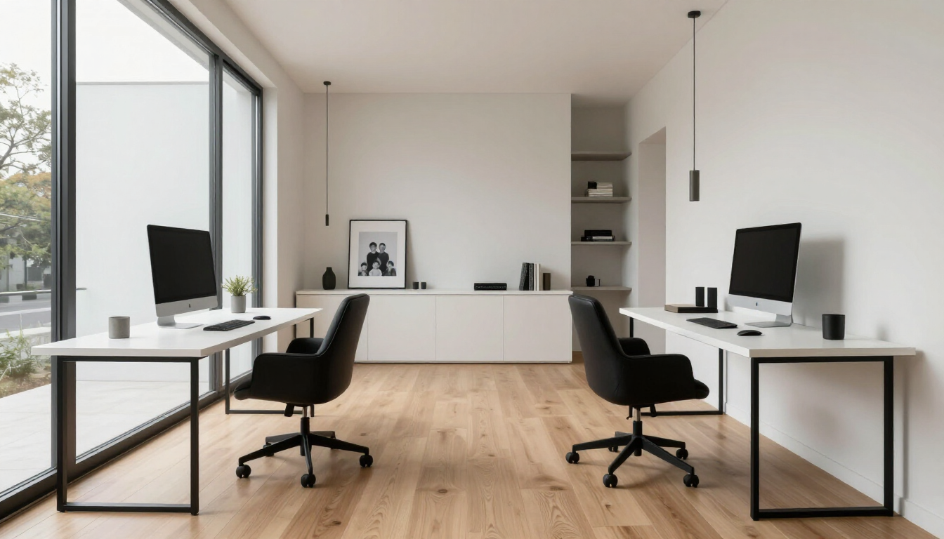 A stylish his and hers home office in Hamilton County