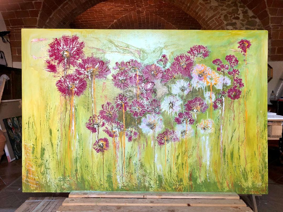 quadro pittura fiori