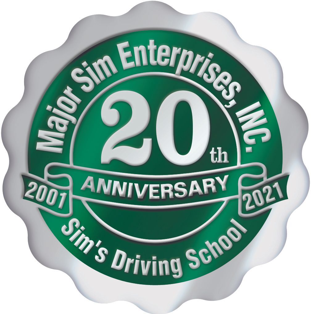 A 20th anniversary logo for major sim enterprises