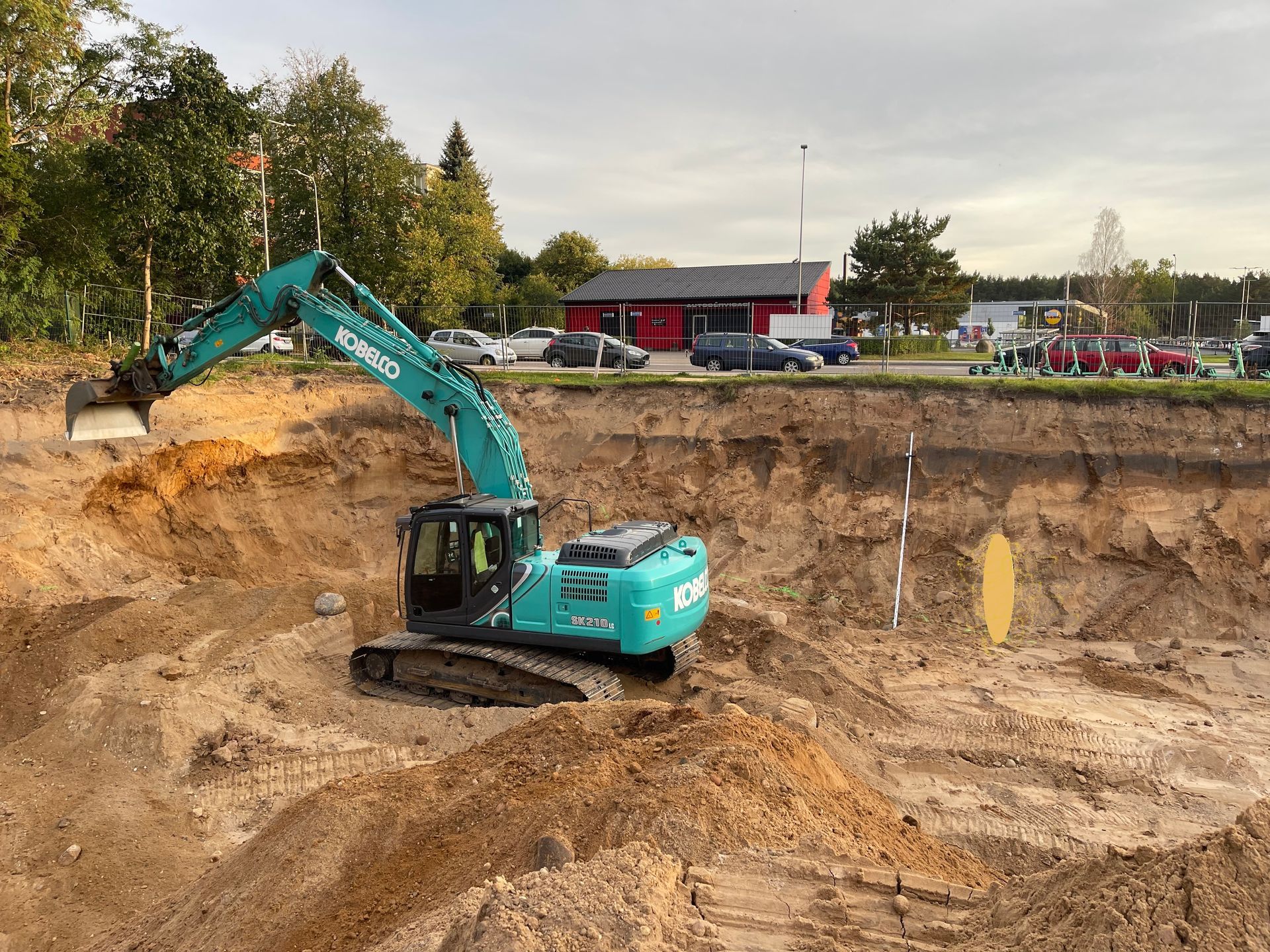 Pamatu daubės kasimas