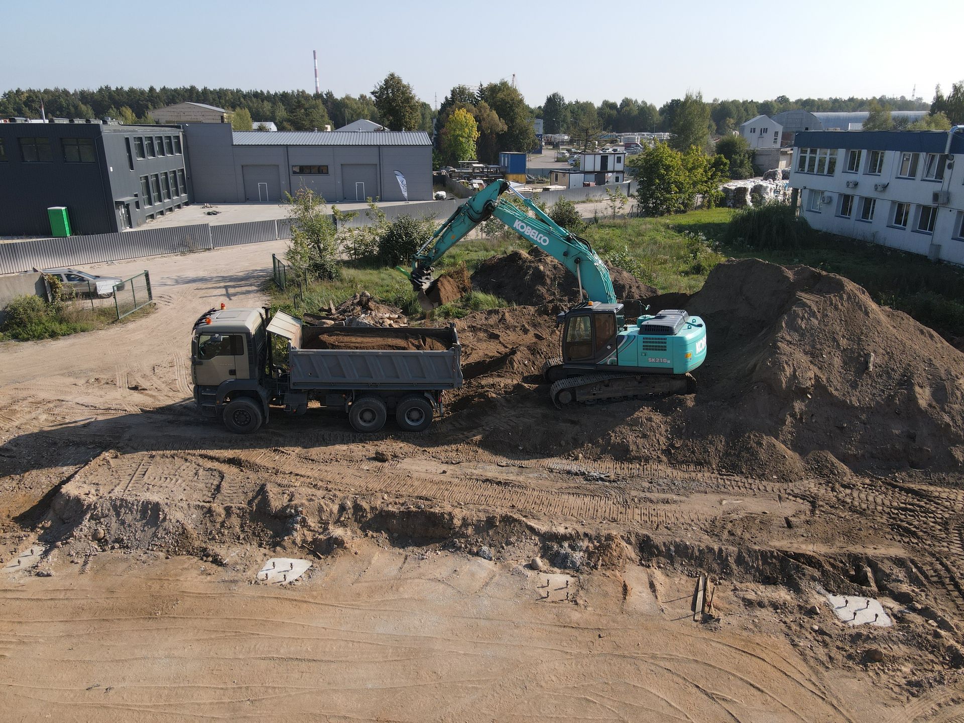Reljefo formavimas ir grunto išvežimas