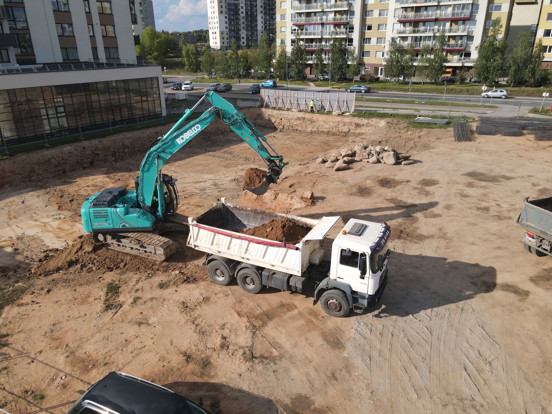 Grunto kasimas ir išvežimas