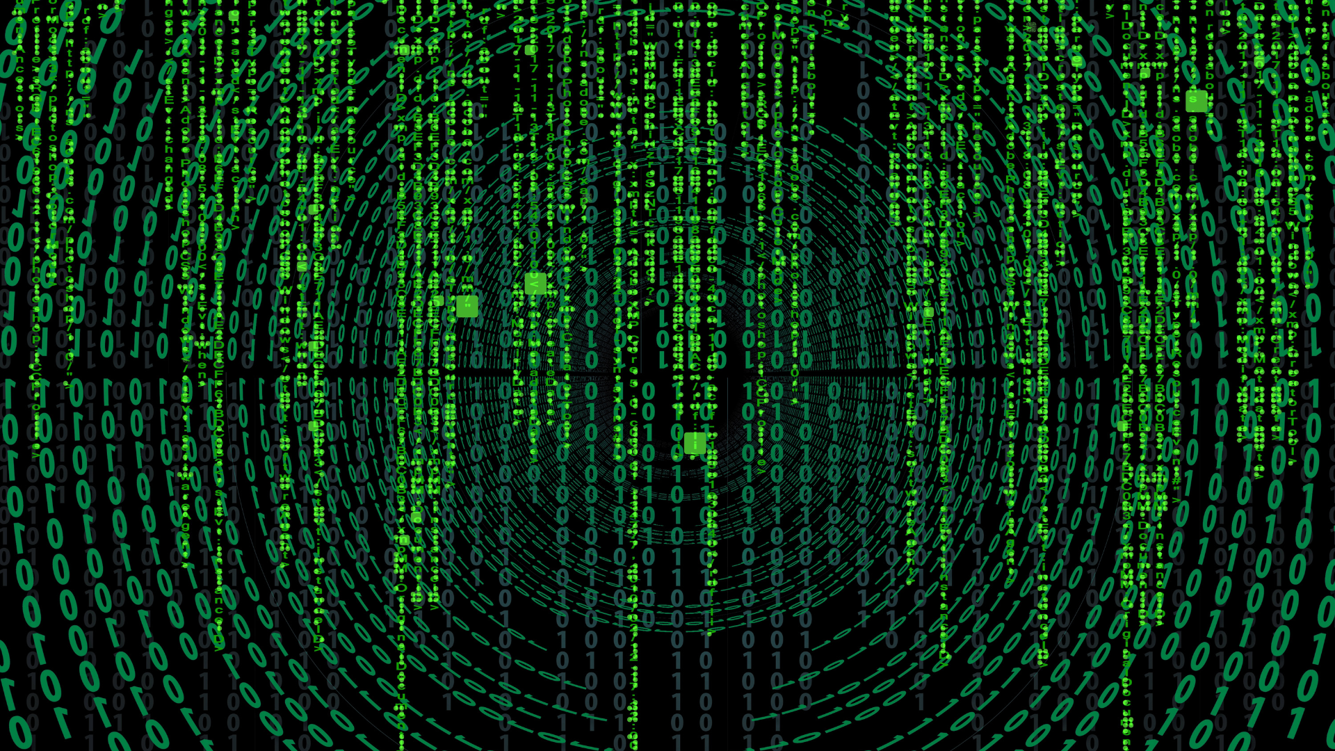 A matrix background with green numbers on a black background