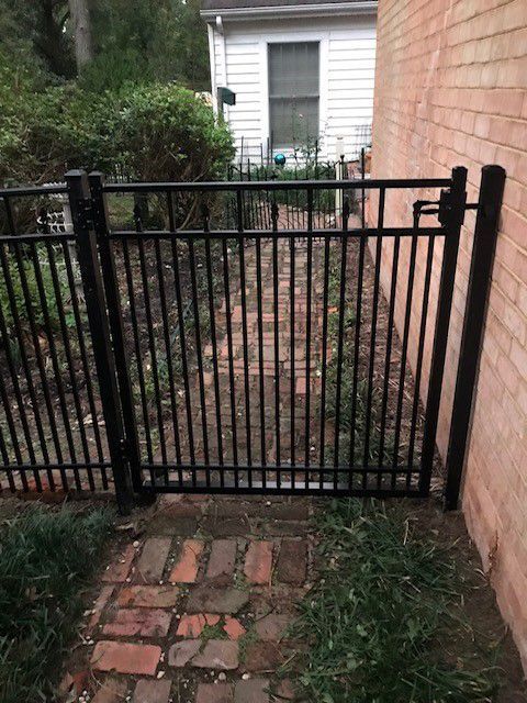 A Black Metal Gate — Suffolk, VA — Action One Fence & Deck 
