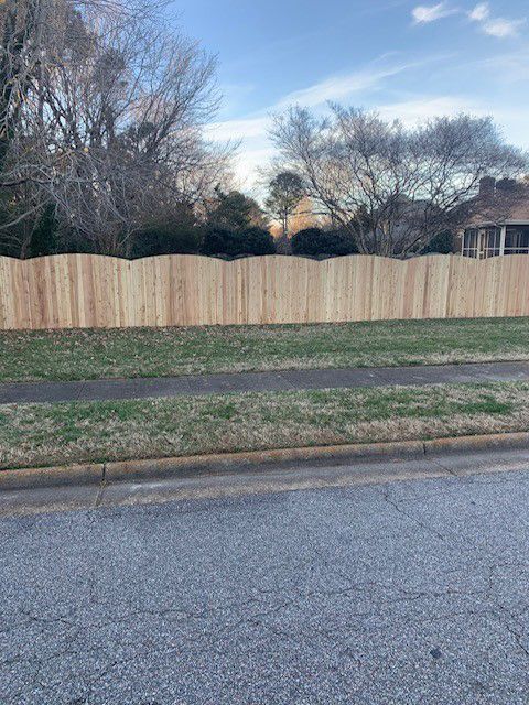 Wooden Fence on the Side of the Road — Suffolk, VA — Action One Fence & Deck